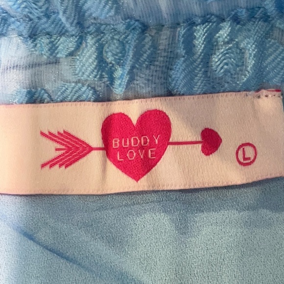 Buddy Love Hyacinth Blue Cutie Crop & Skirt Set Women’s Large - Picture 9 of 9